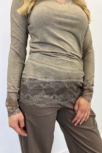 BLUZKA BASIC KORONKA